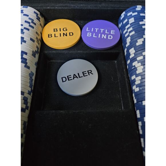 300-Piece Poker Chip Set with Aluminum Case Cards 10 Gram Casino Chips AND DECK - Picture 5 of 7